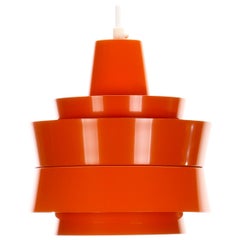 Trava Orange Pendant Light by Carl Thore for Granhaga in 1967