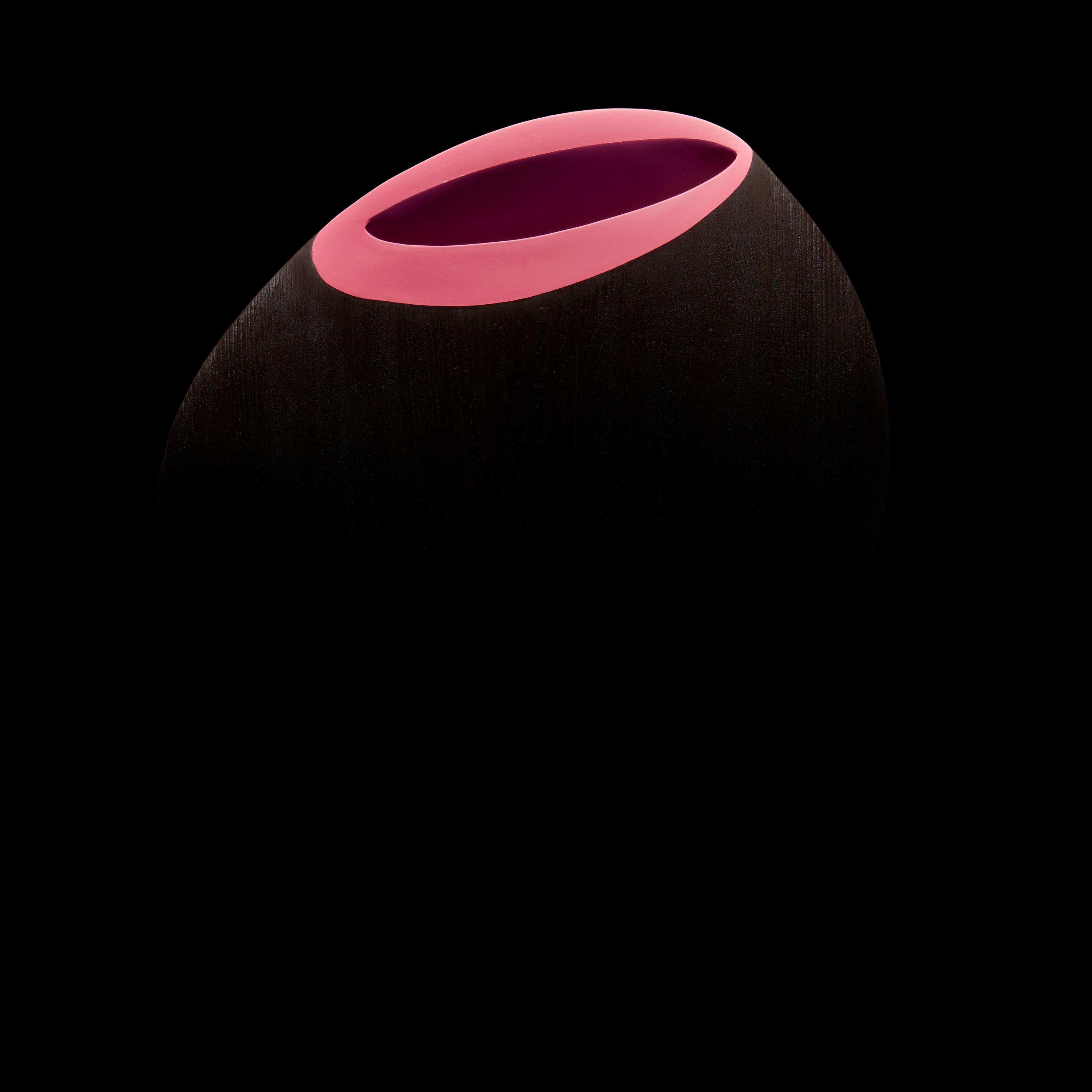 Legno Travaglini 0.1, una scultura in legno di tulipano con interni rosa acceso di Donald Baugh in vendita