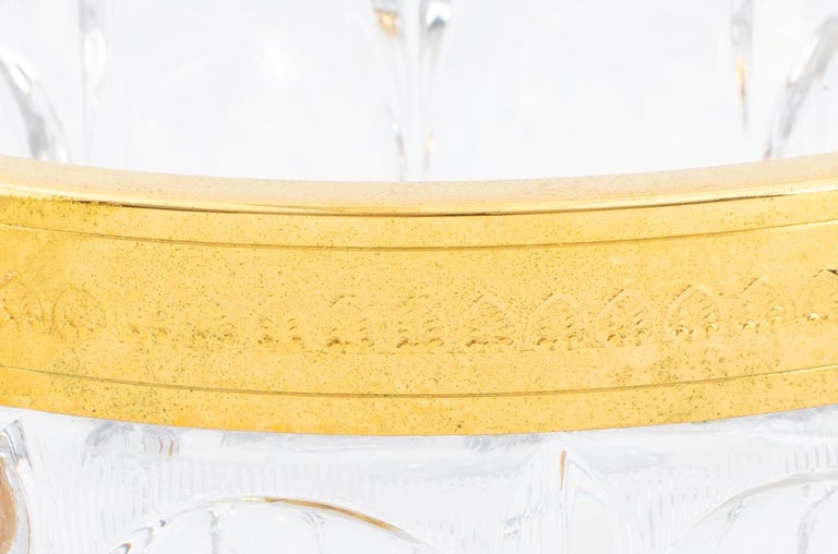 Travail Francais Crystal Champagne Bucket For Sale at 1stDibs