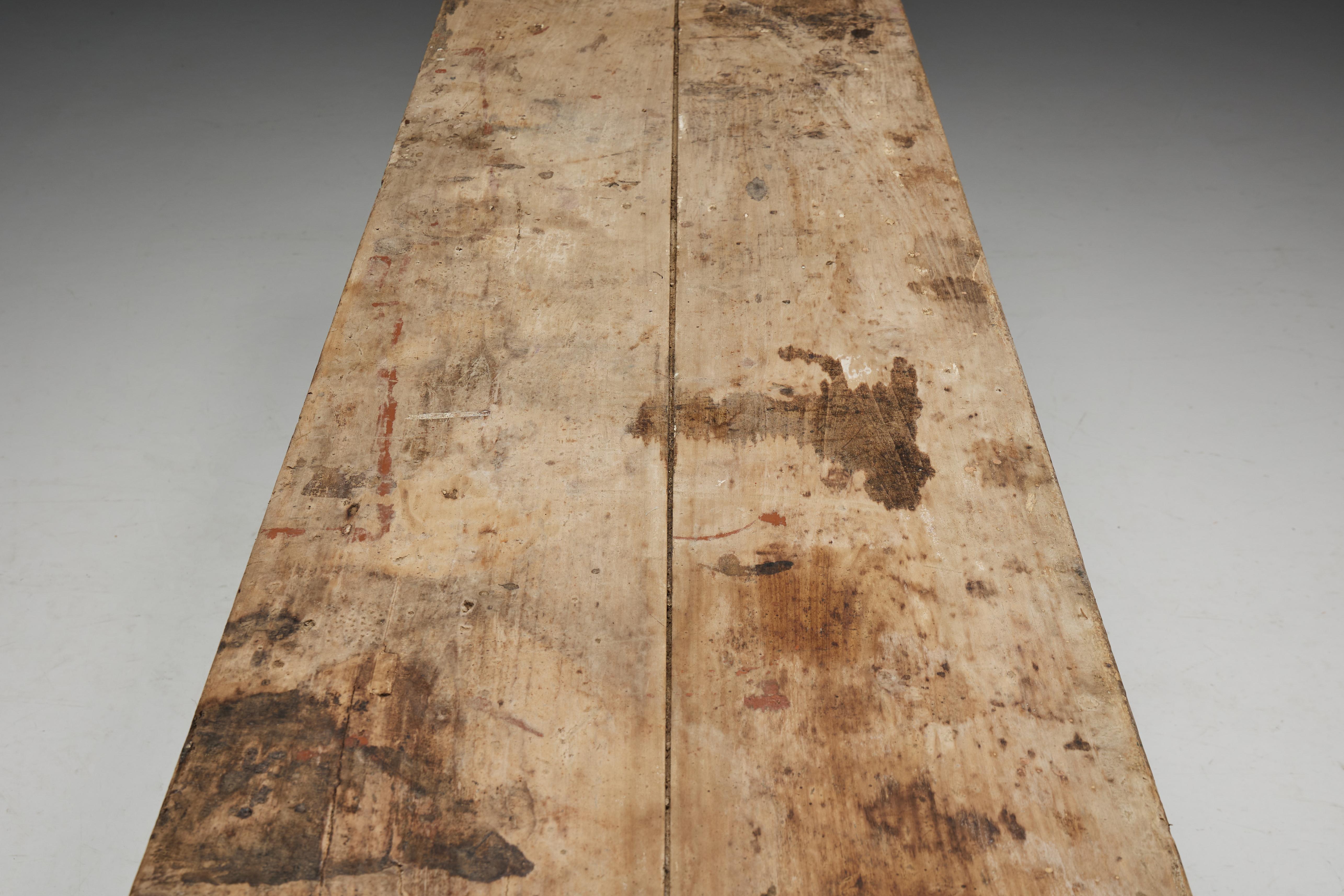 Travail Populaire Counter or Workbench, France, 19th Century 4