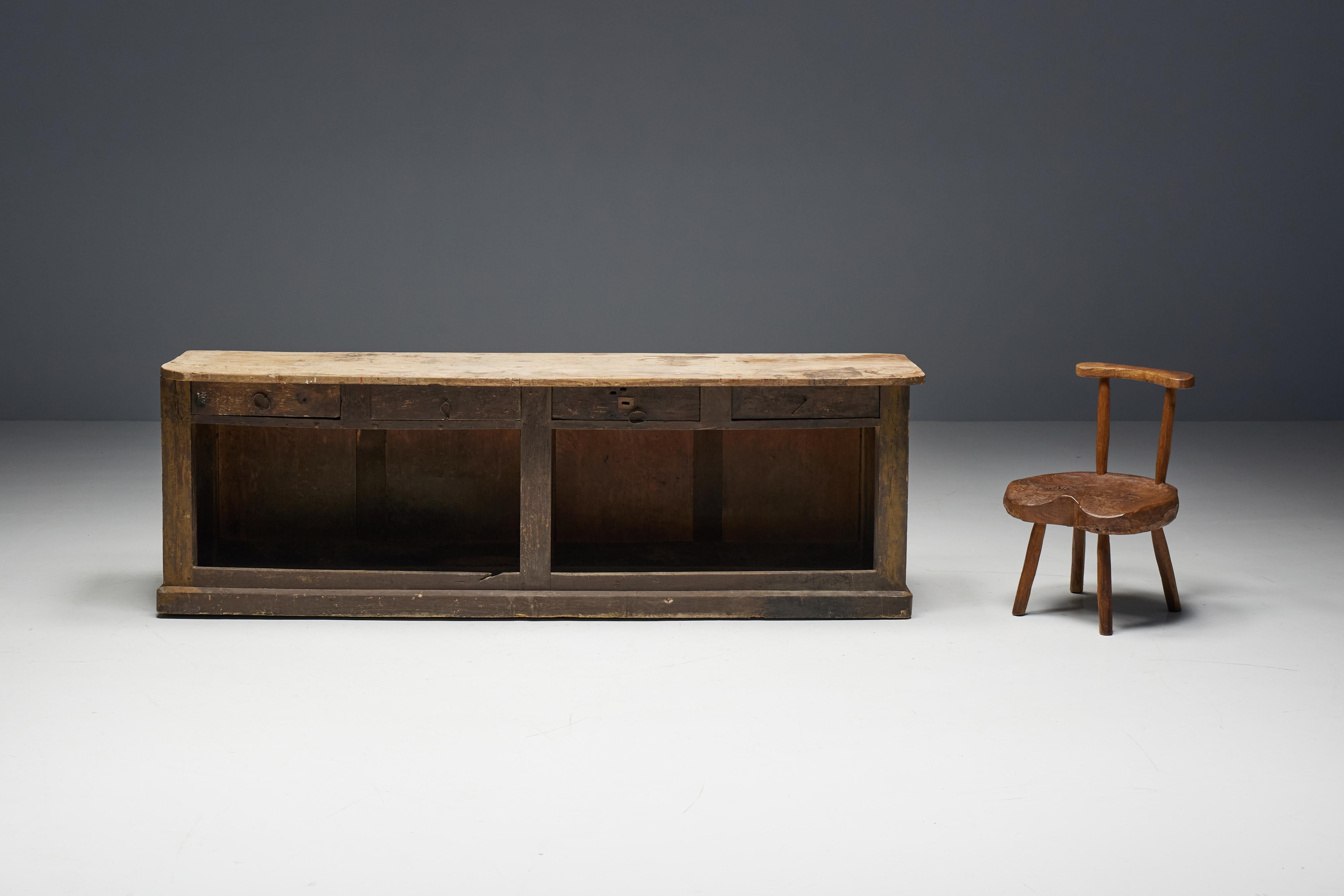 Travail Populaire Counter or Workbench, France, 19th Century 3