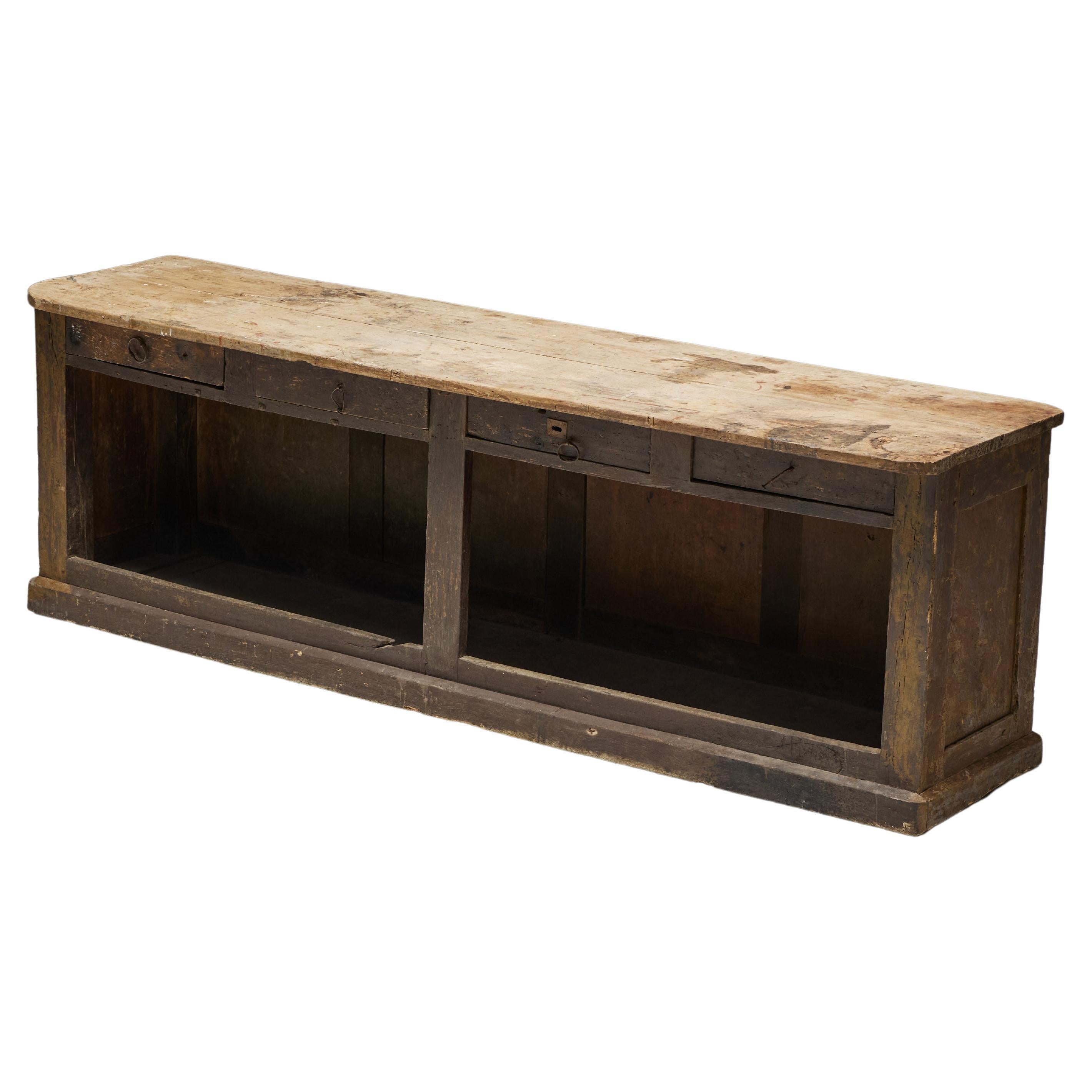 Travail Populaire Counter or Workbench, France, 19th Century