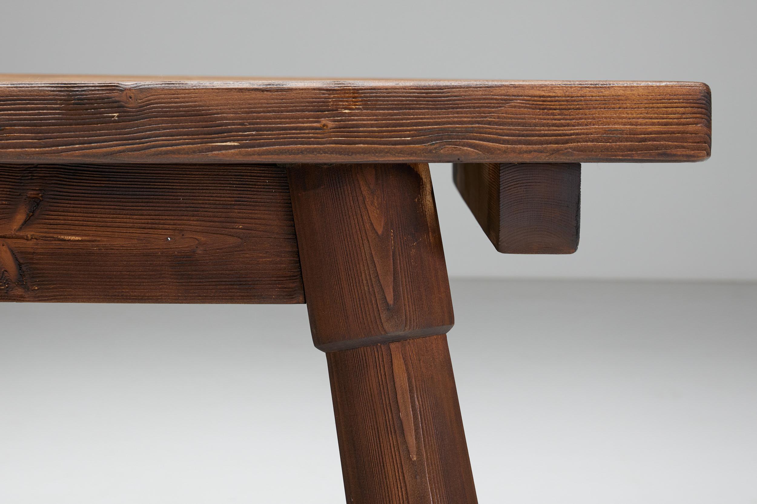 Français Table de salle à manger Travail Populaire, France, années 1950 en vente
