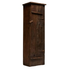 Antique Travail Populaire Monoxylite Cupboard, France, 19th Century