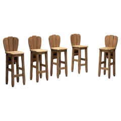 Travail Populaire Rustic Bar Stools, France, 19th Century