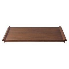 Plateau minimaliste en bois de noyer