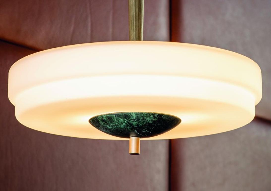 Trave Pendant Light Green by Bert Frank In New Condition For Sale In Geneve, CH