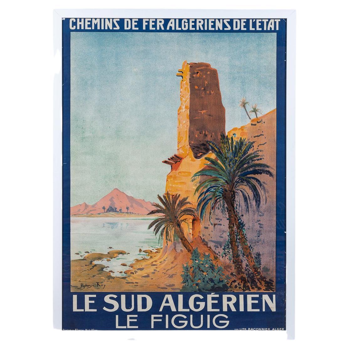 Travel Advertising Poster for Algeria State Railways Morocco, Figuig, c.1926