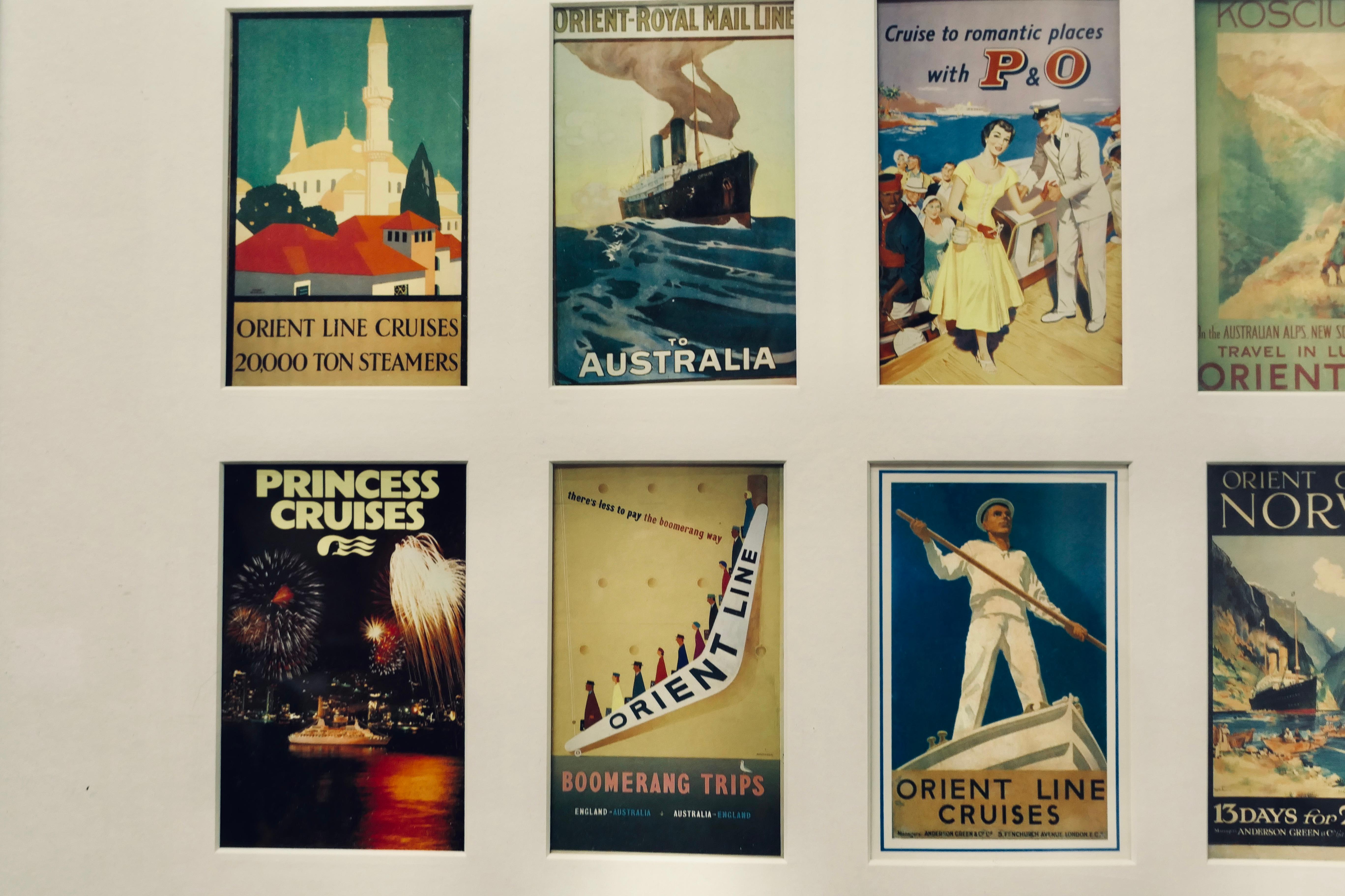 Papier Affiche de l'agent de voyage P&O, Orient Cruse Lines Advertising  Ce isa a très attiré en vente