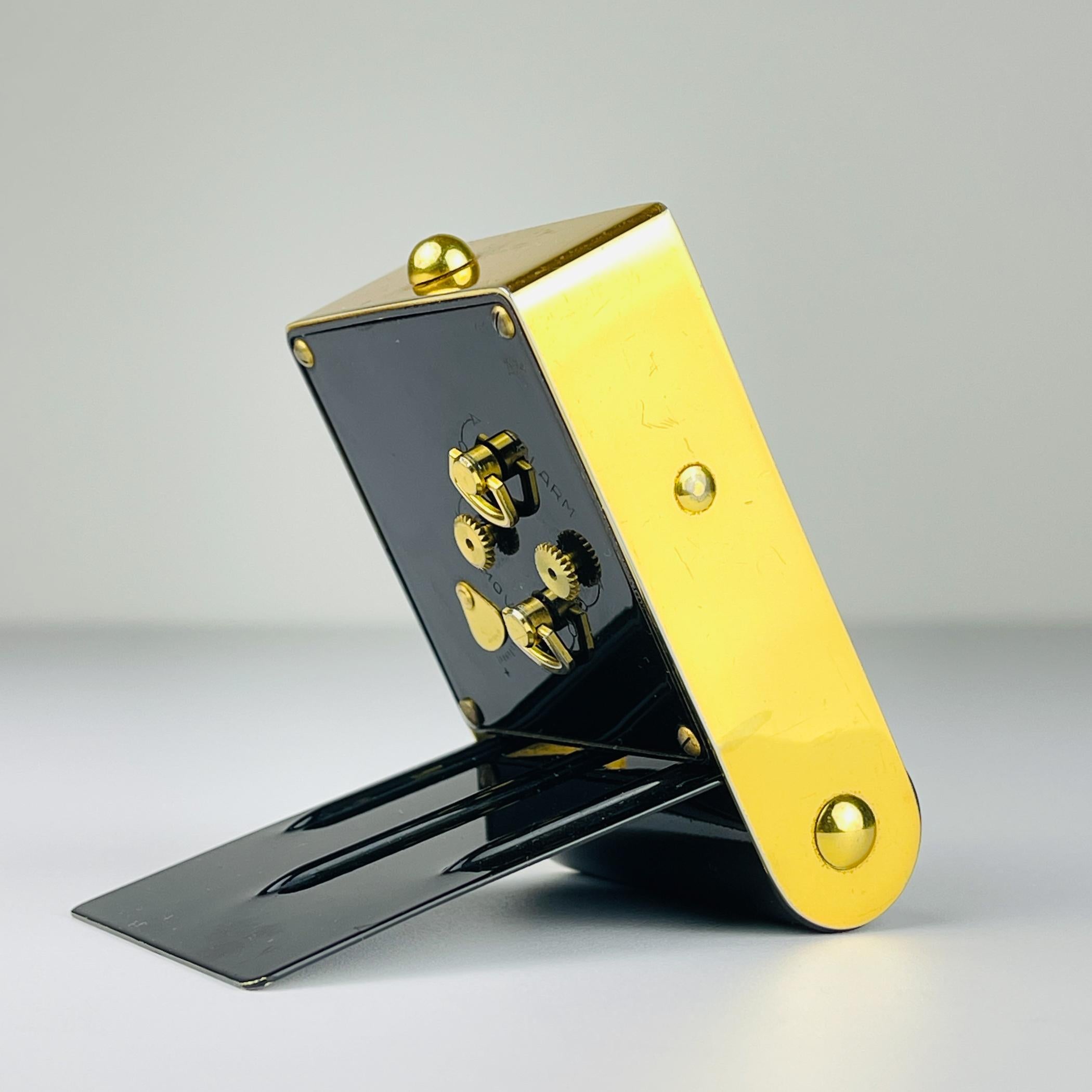 20th Century Travel alarm clock by Jaeger-LeCoultre, Swiss, 1950s