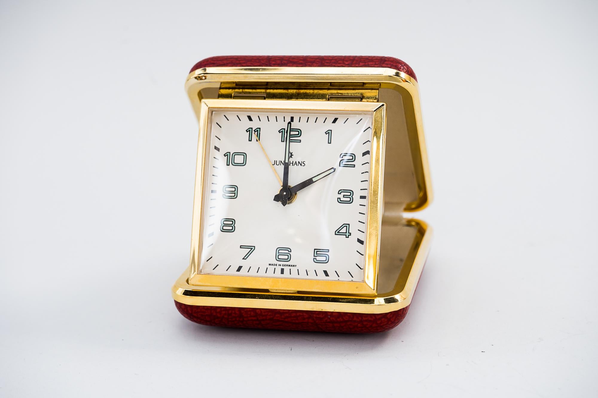 Travel Alarm Clock by Junghans, circa 1960s In Good Condition In Wien, AT