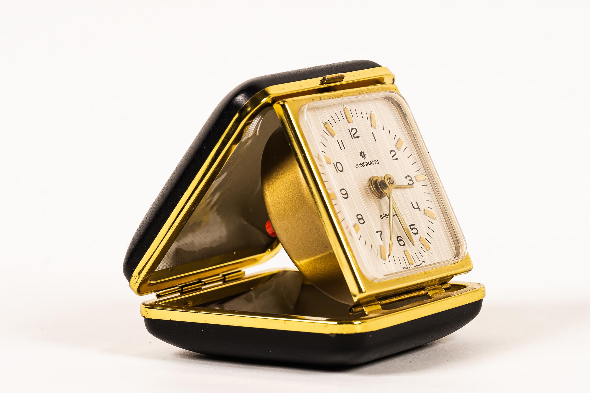 Travel Alarm Clock by Junghans, circa 1960s In Good Condition For Sale In Wien, AT