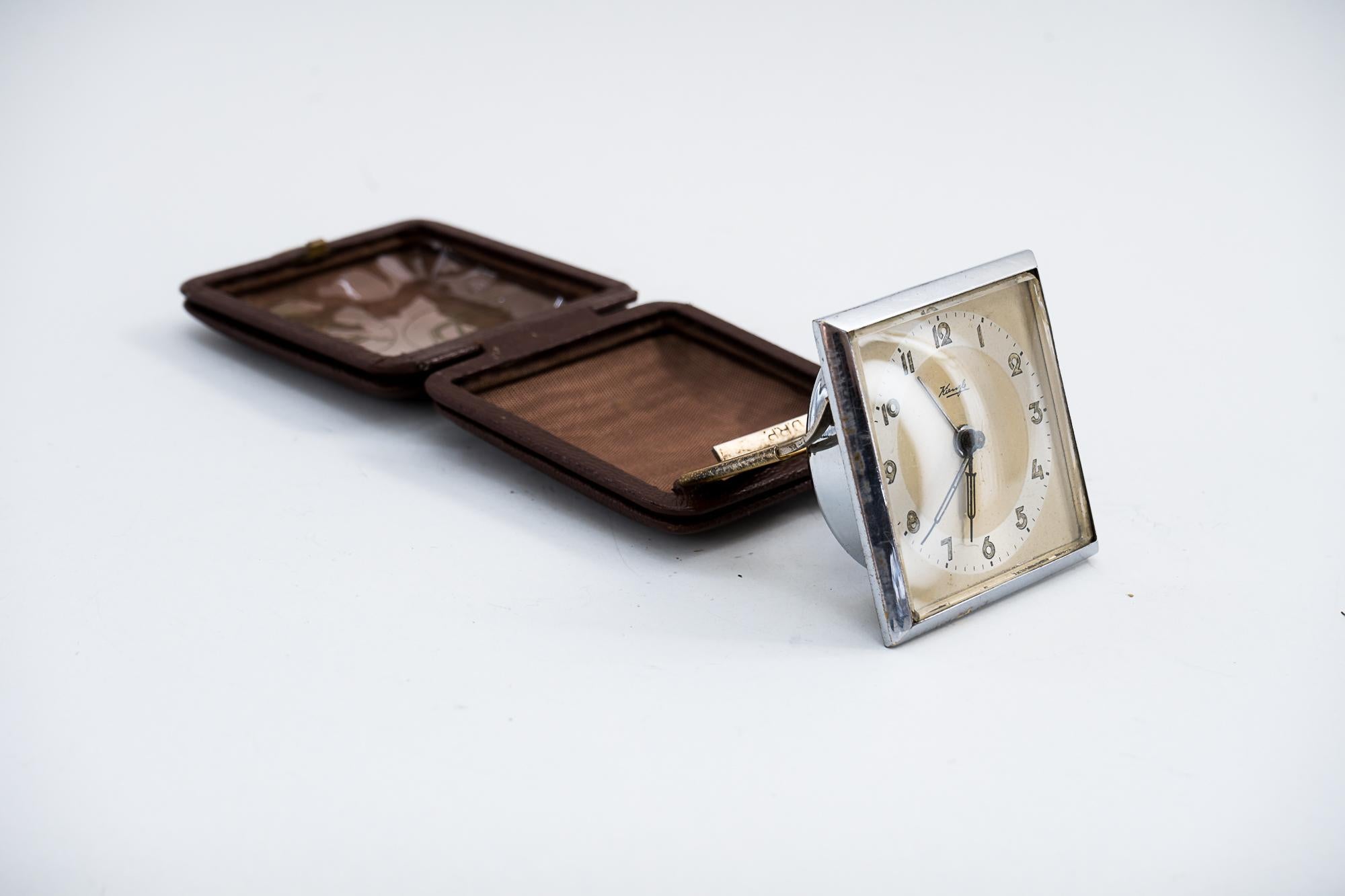 Mid-20th Century Travel Alarm Clock by Kienzle, circa 1960s