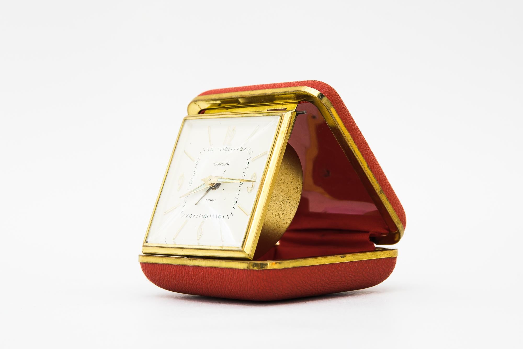 Mid-Century Modern Travel Alarm Clock 