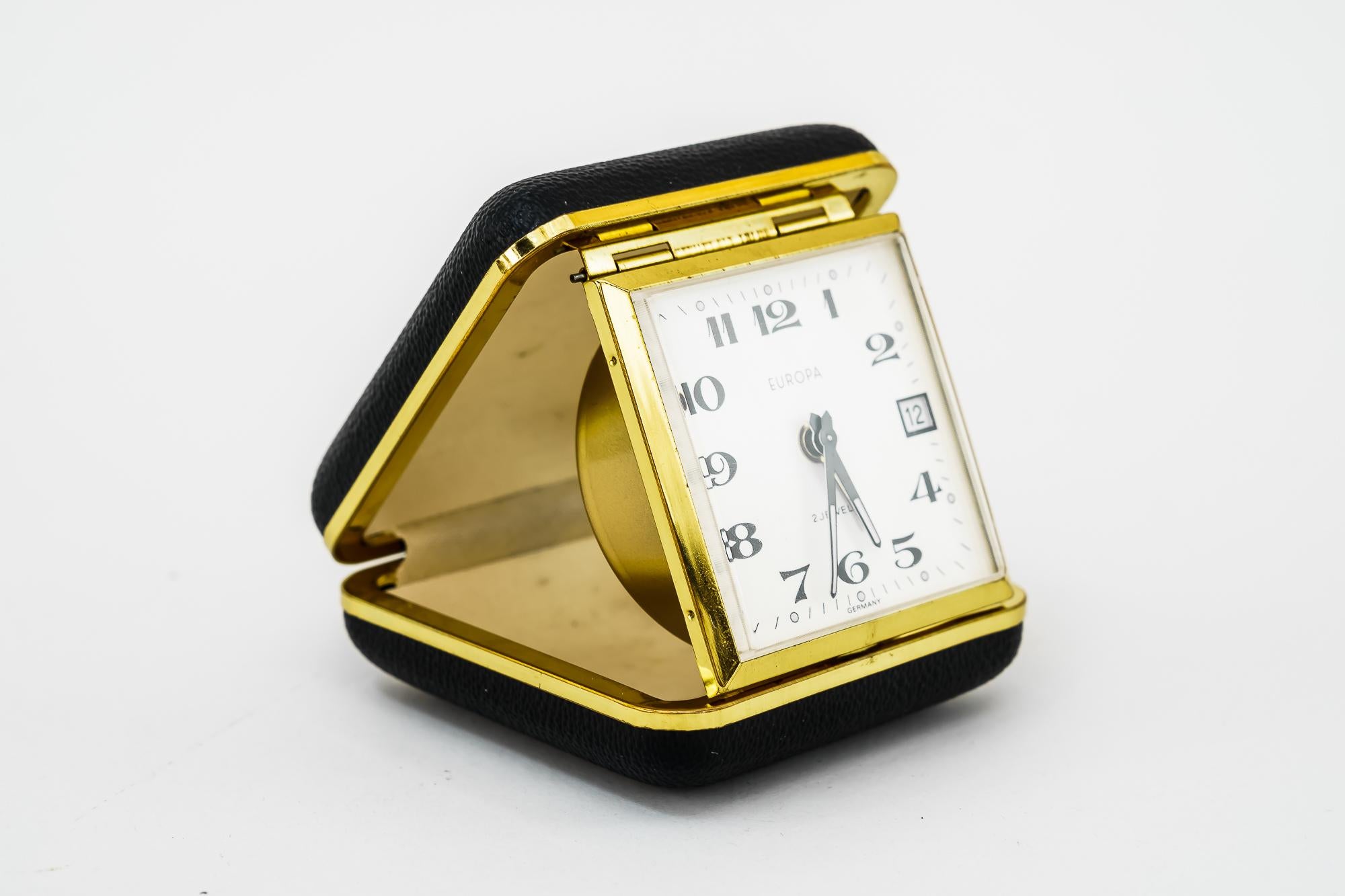 old fashioned travel alarm clock