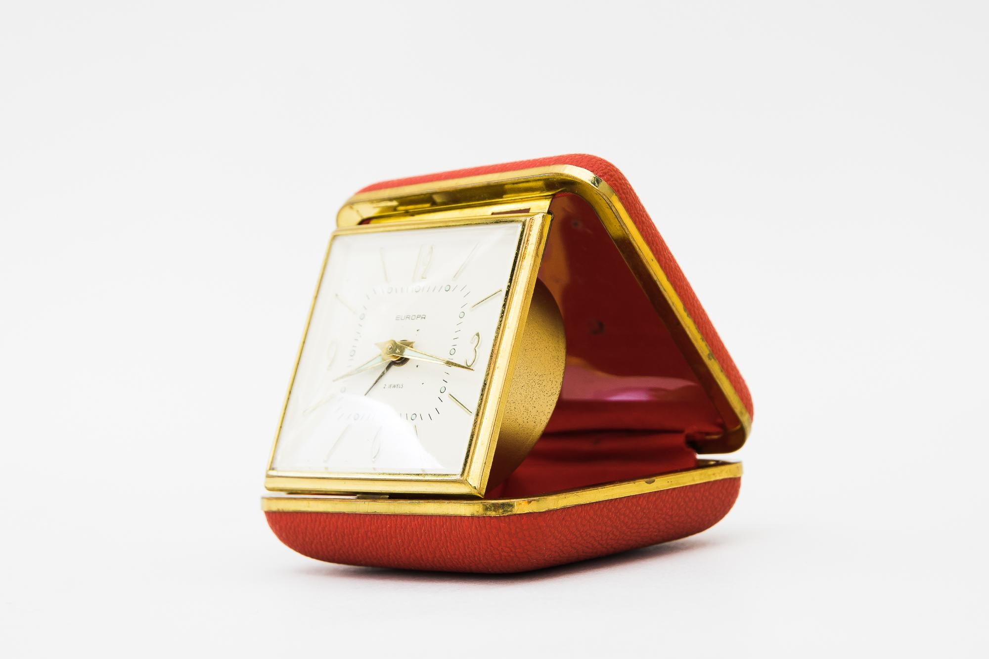 Brass Travel Alarm Clock 