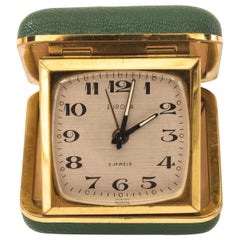 Retro Travel Alarm Clock "Europe", 1950s