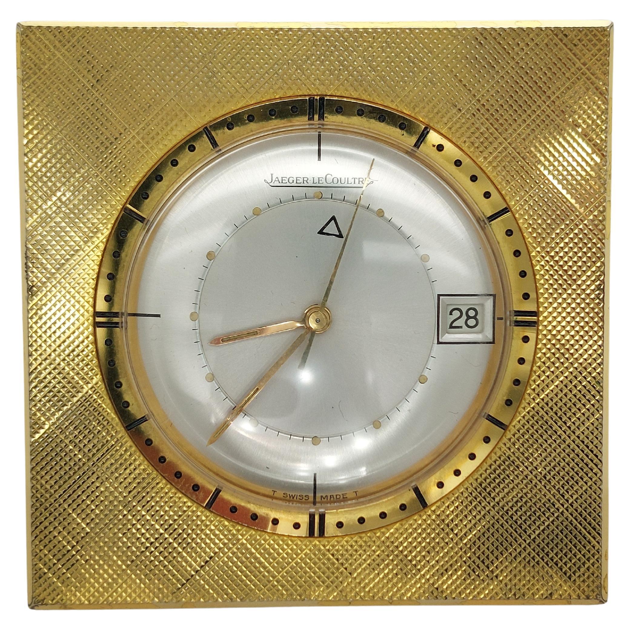 Travel Alarm Clock Made by Jaeger Le Coultre, Memovox Model, Switzerland For Sale