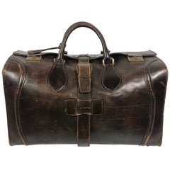 Used Travel Bag in Cow Leather