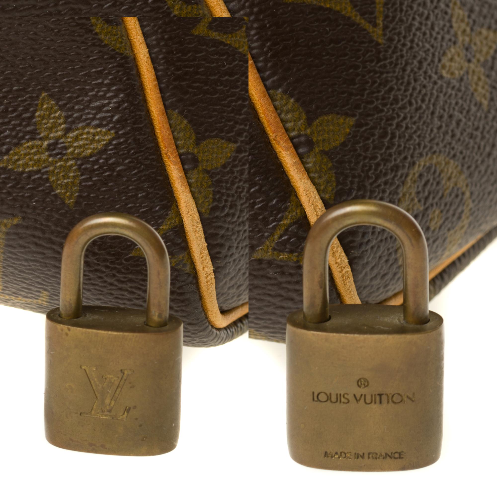 Travel bag Louis Vuitton 45 Monogram customized 