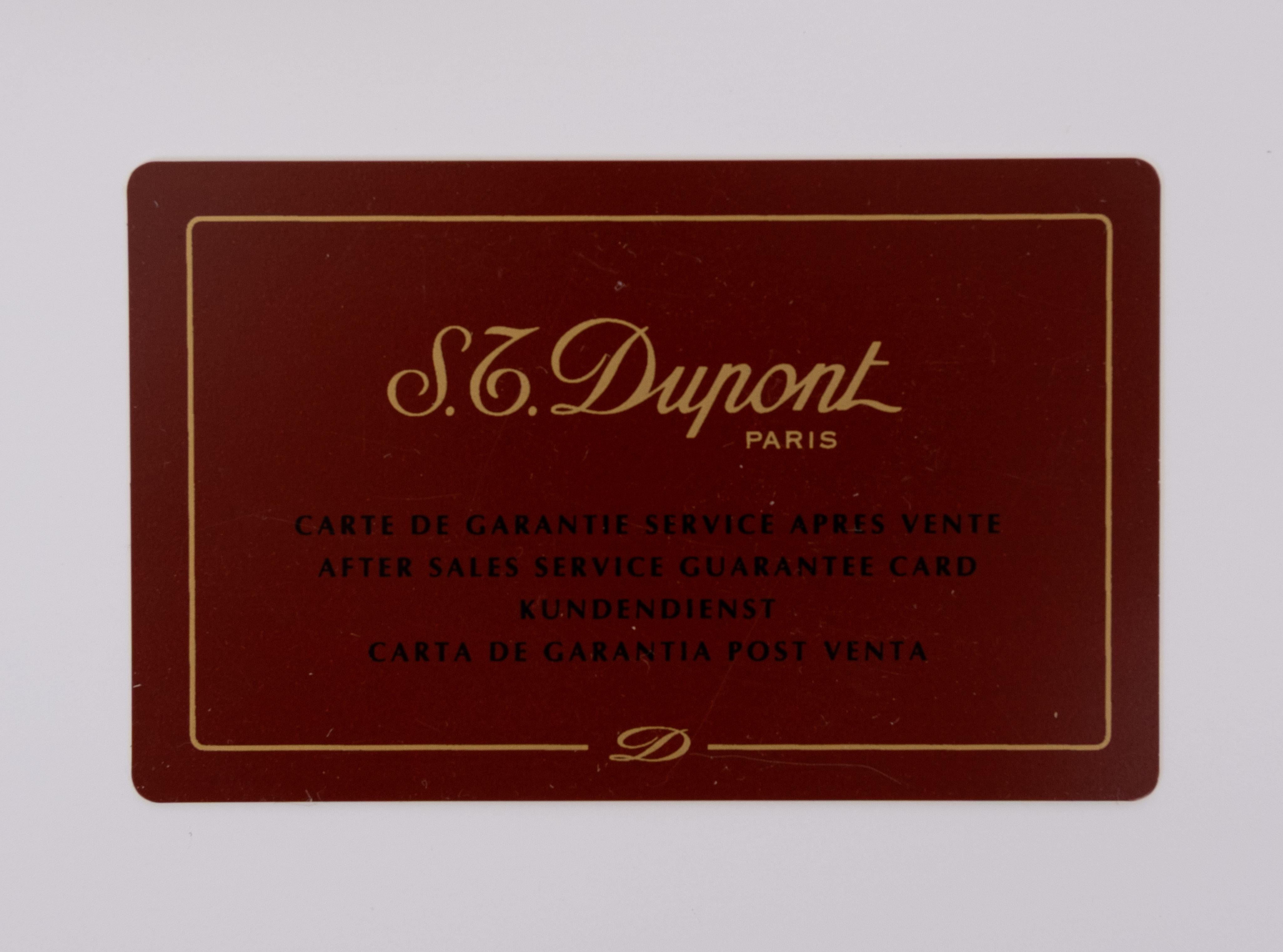 Travel clock - ST Dupont - Gold plated, Blue Lacquer Paris France For Sale 8