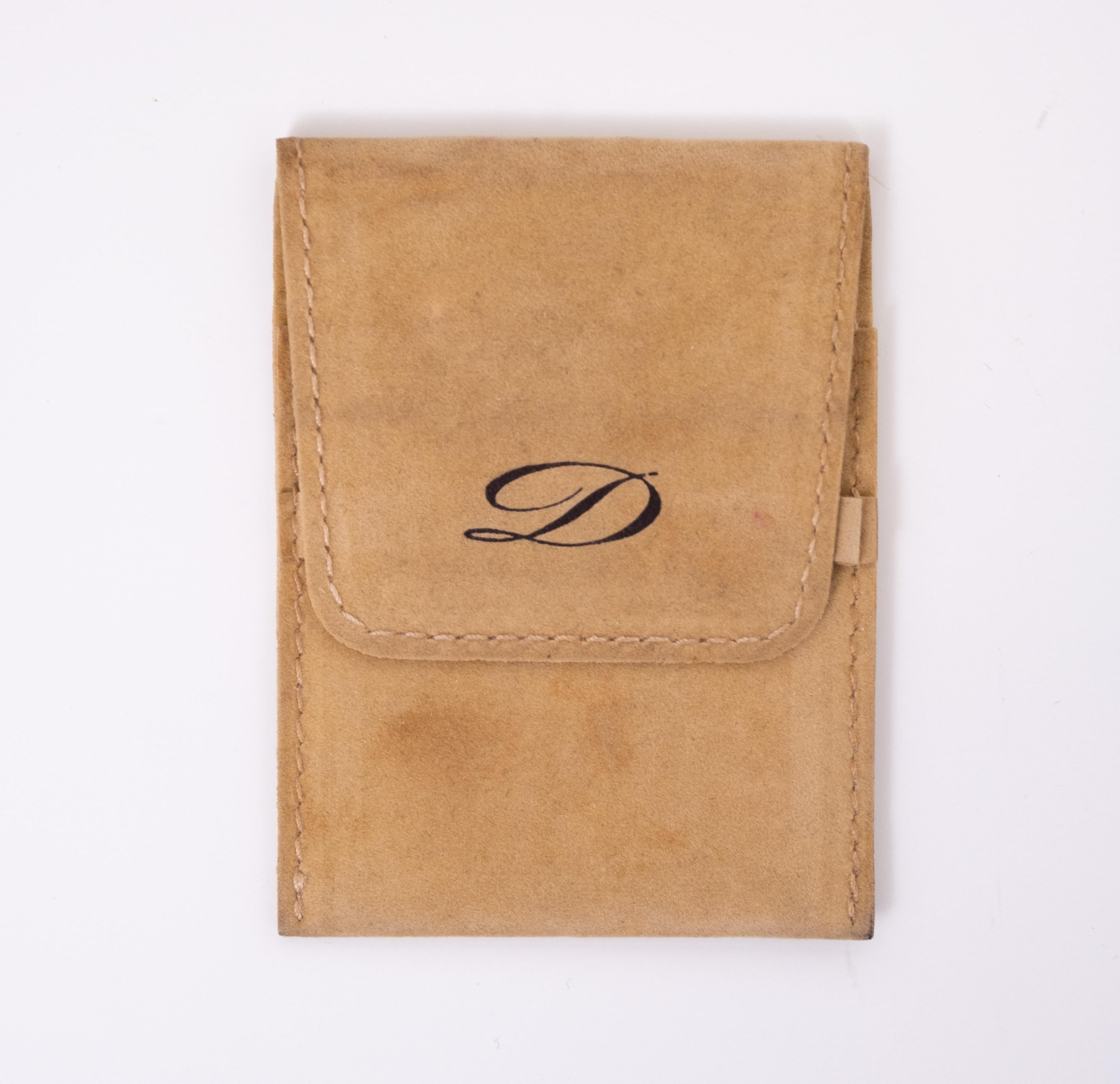 Mid-Century Modern Travel clock - ST Dupont - Gold plated, Blue Lacquer Paris France For Sale