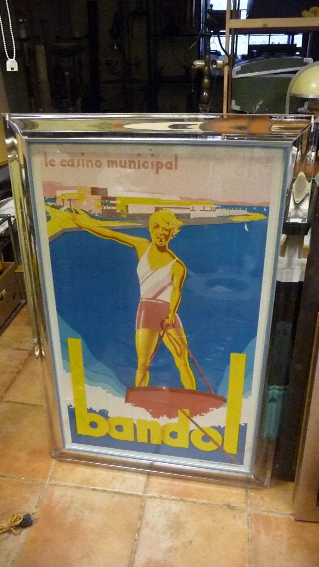 Affiche de voyage originale encadrée 