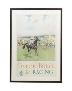 Affiche de voyage Lionel Edwards, Come To Britain For Racing