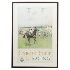 Used Travel Poster by Lionel Edwards, Come to Britain for Racing Poster