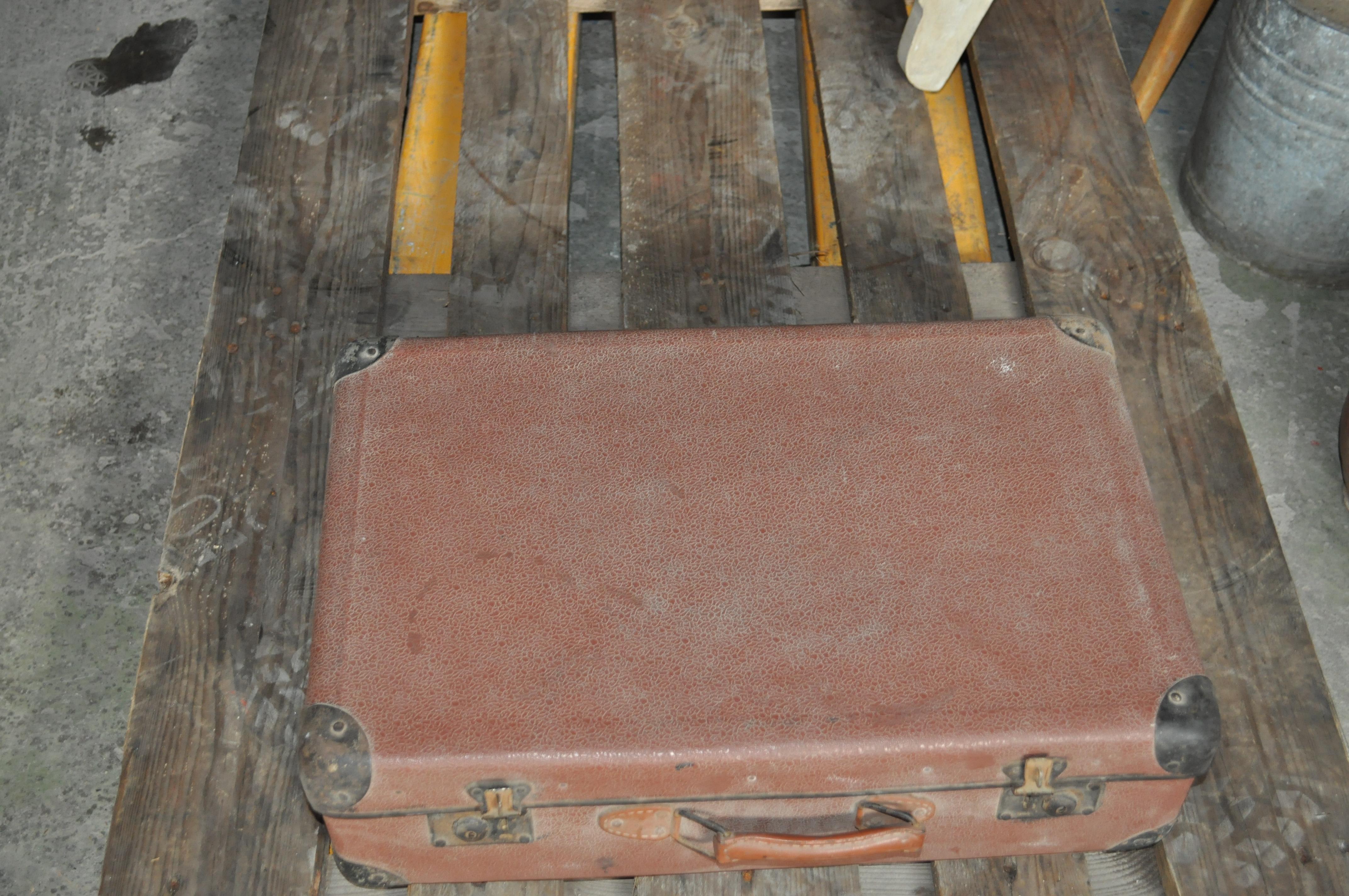 Rustic Travel Suitcase from Hungary For Sale