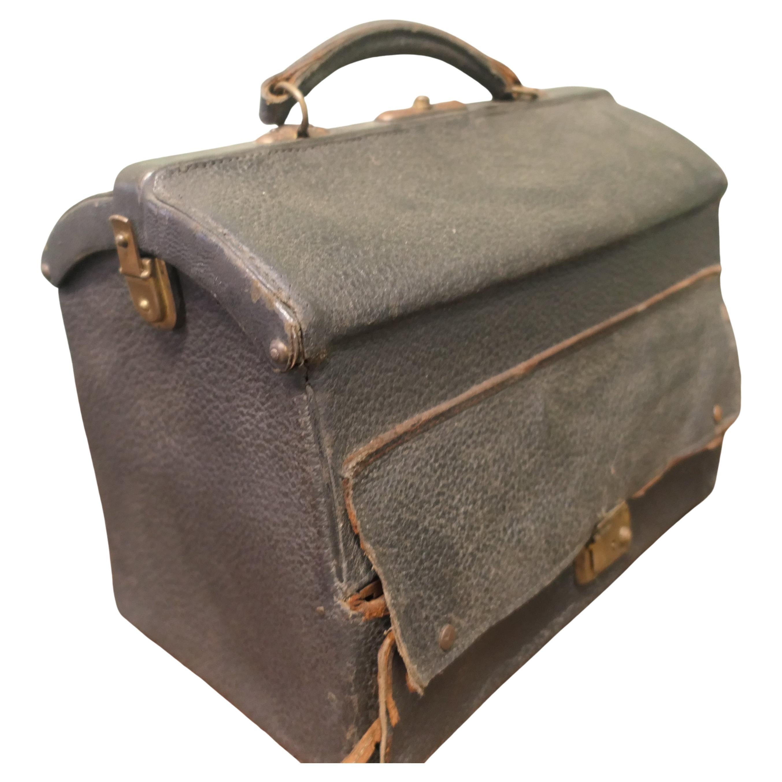 Borsa Gladstone del dentista itinerante Questo astuccio da viaggio per dentisti in pelle vintage