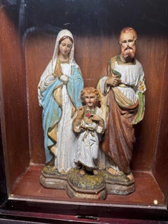 Traveling Prayer Wood Box With The Holy Family