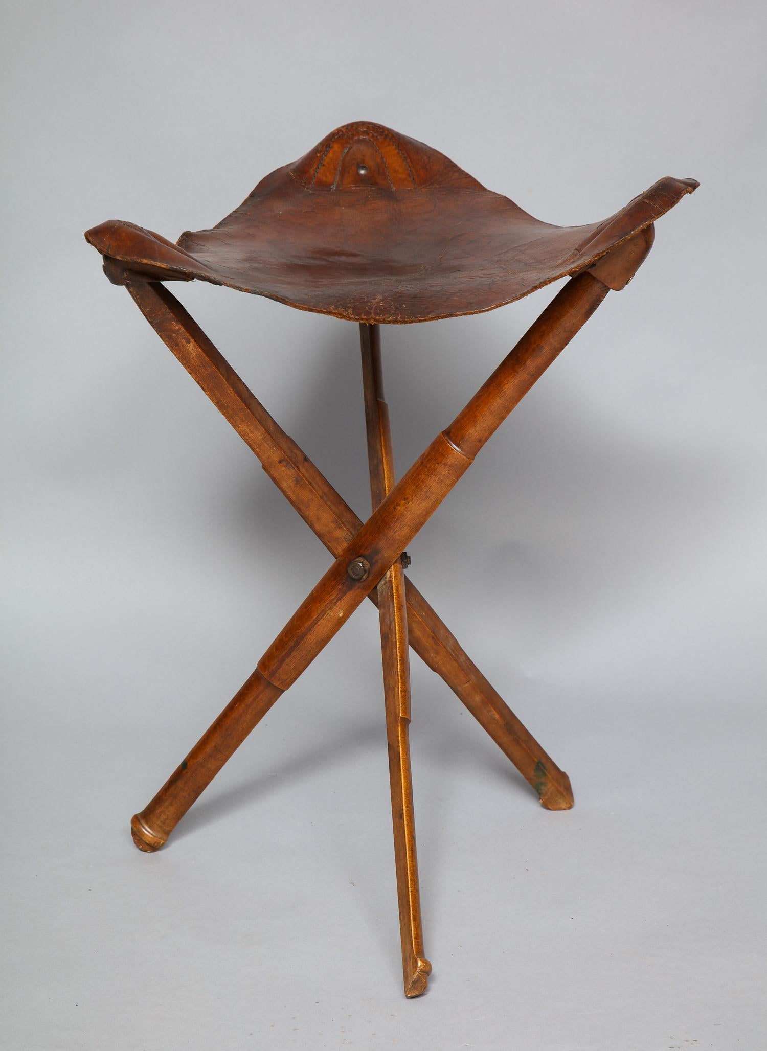 English Traveling Stool For Sale