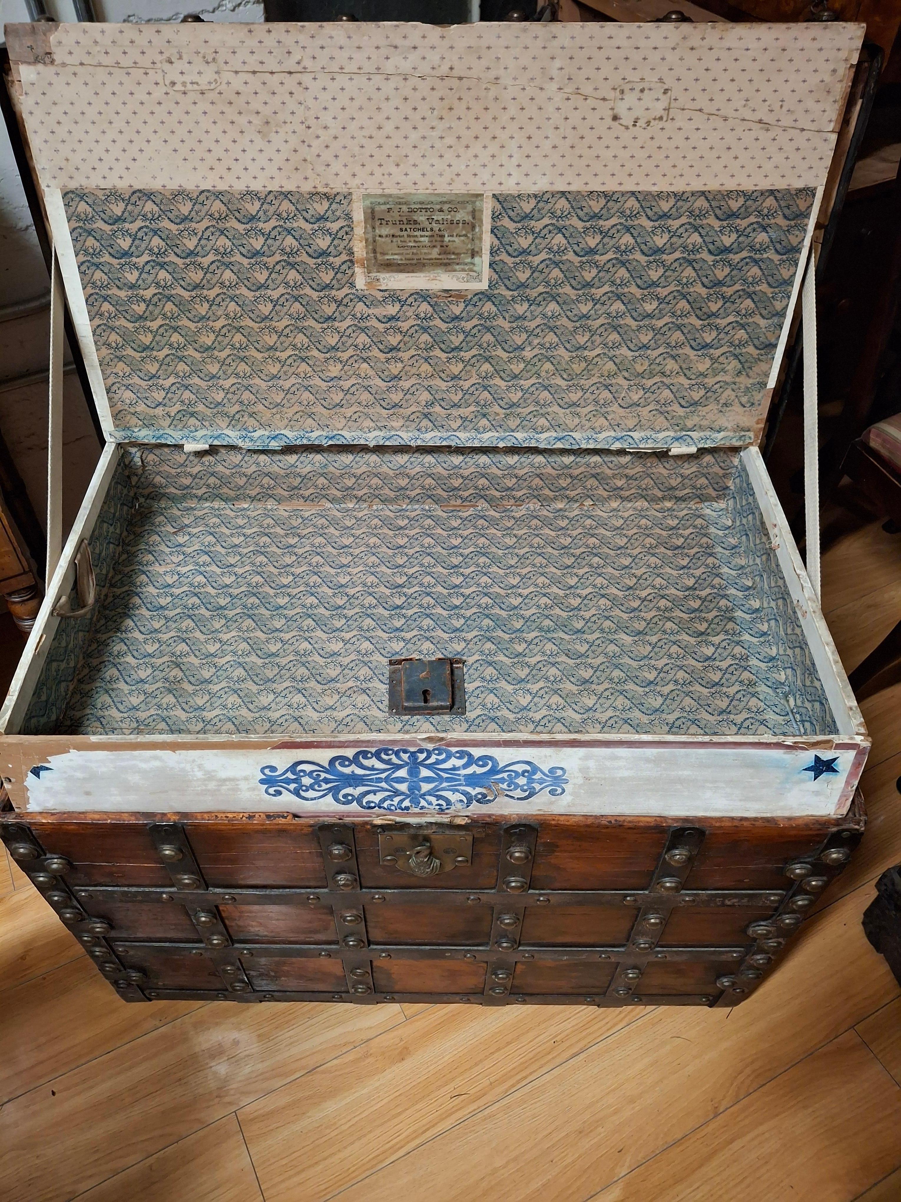 Baule da viaggio di P & A. Botto & Co in vendita 7