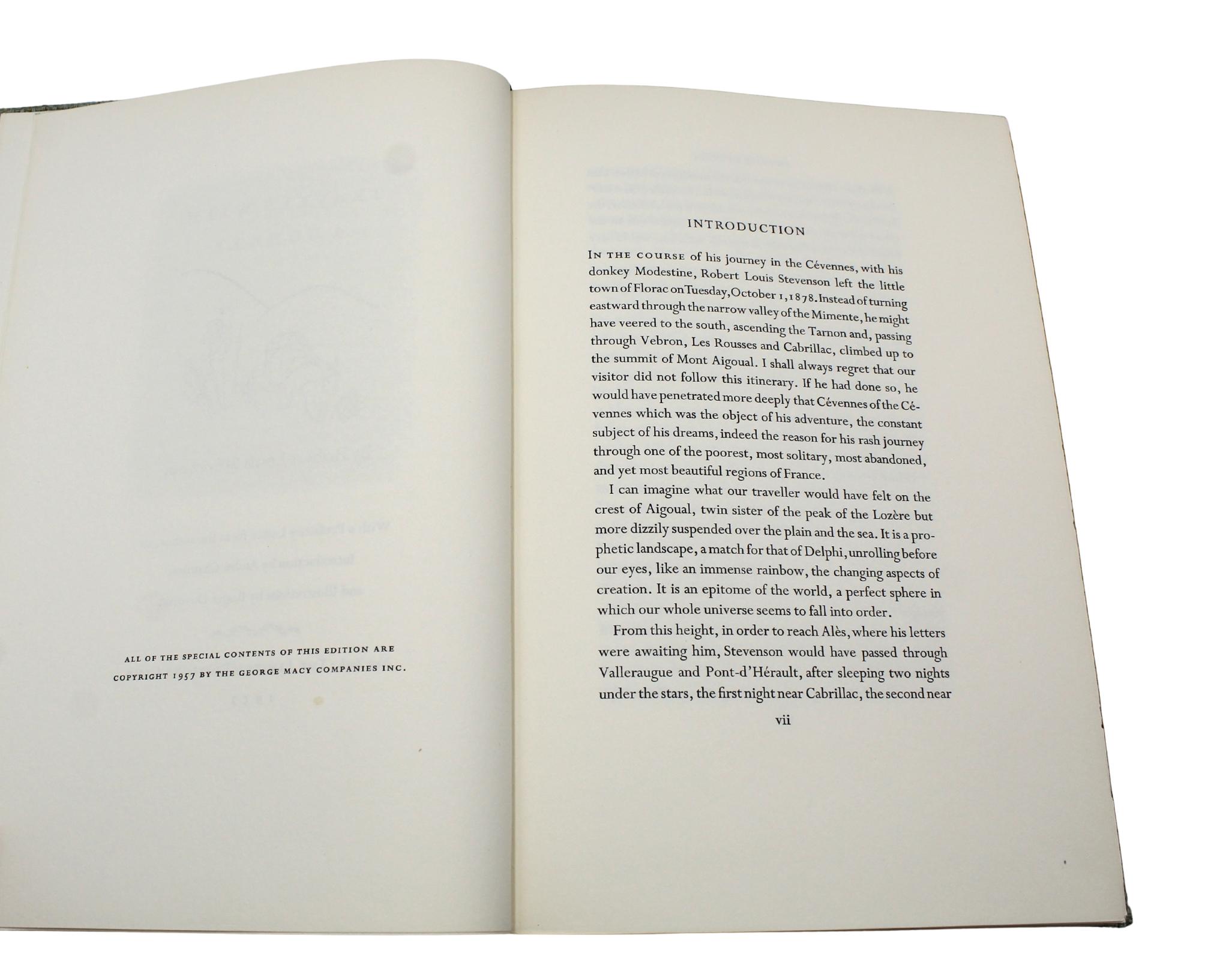 Travels with a Donkey in the Cevennes by Robert Louis Stevenson, Ltd. Edition For Sale 7