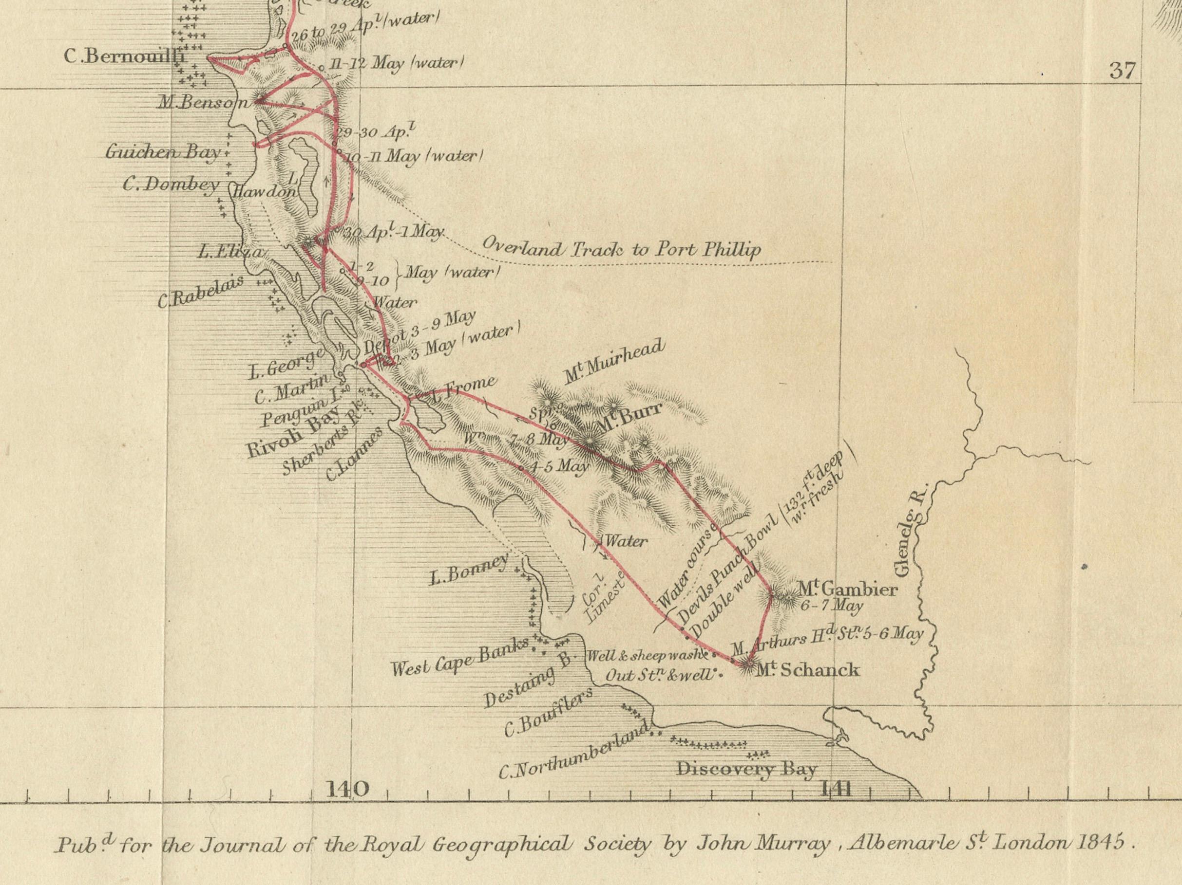 Die Durchquerung der vulkanischen Grenze: Eine südaustralische Expedition von 1844 im Angebot 2