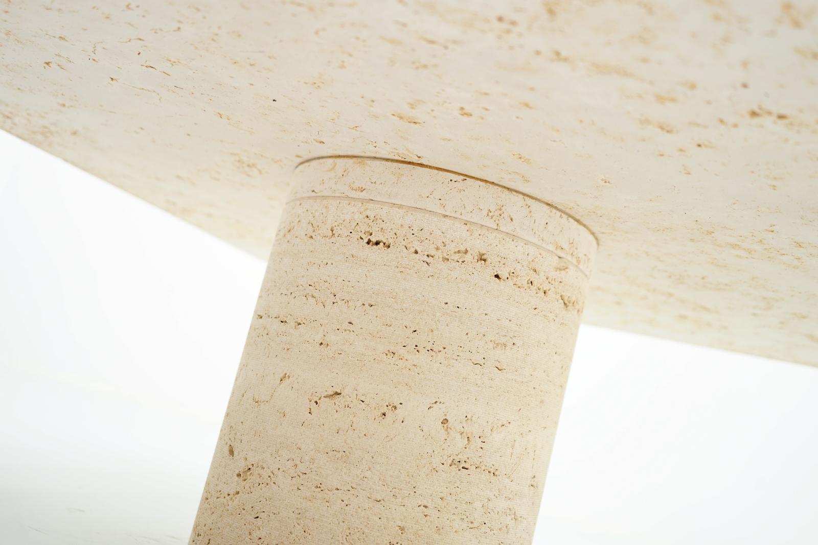Travertine Coffee Table by Angelo Mangiarotti for Up & Up, Italy, 1970s 1