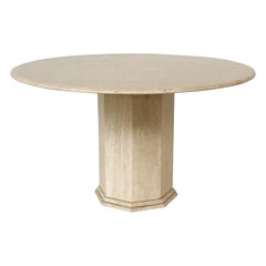 Travertin Dining Table