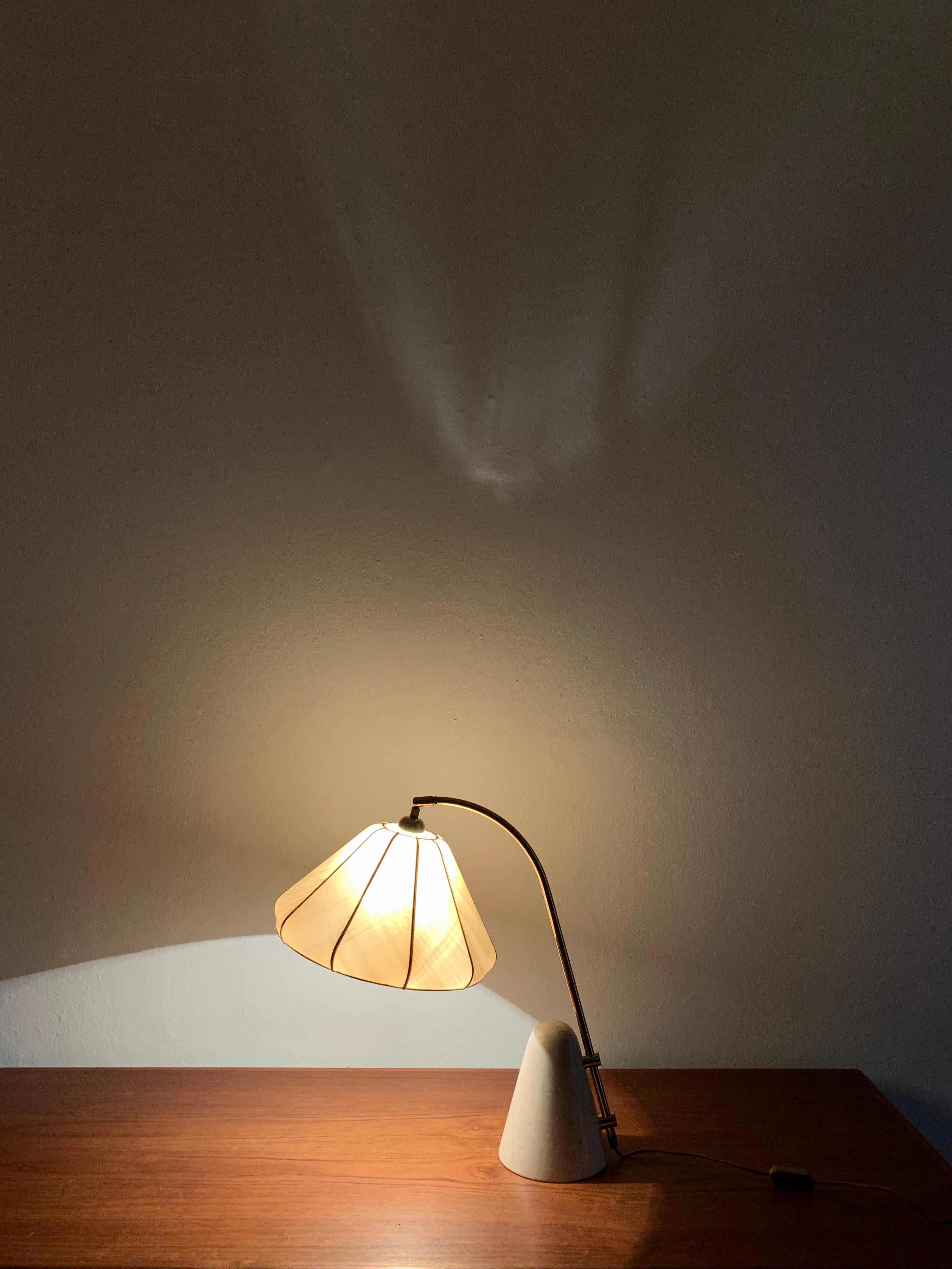 Travertin Table Lamp by Temde For Sale 3