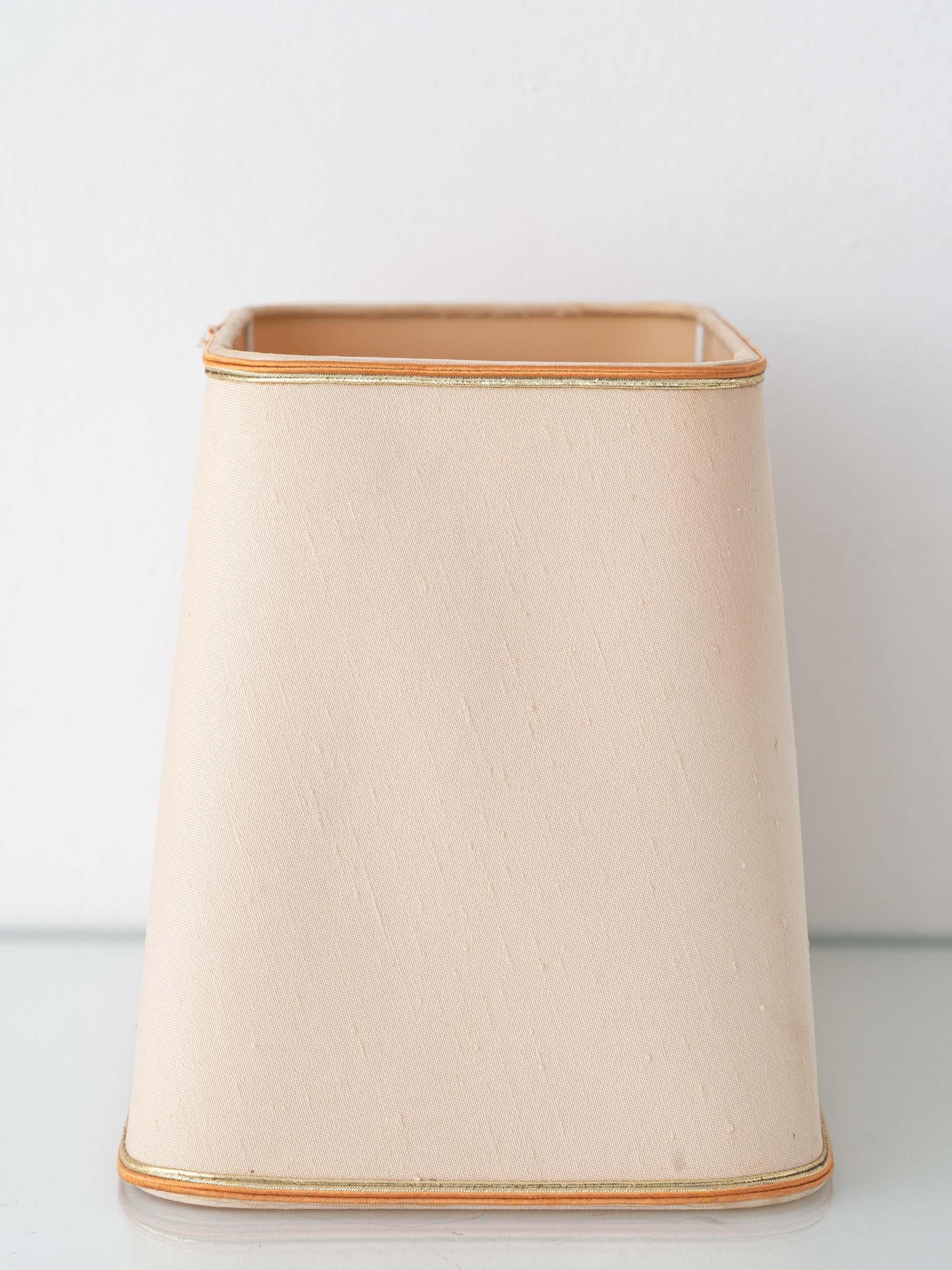 Travertine and Brass Table Lamp attributed to Philippe Barbier, 1970s in vendita 7