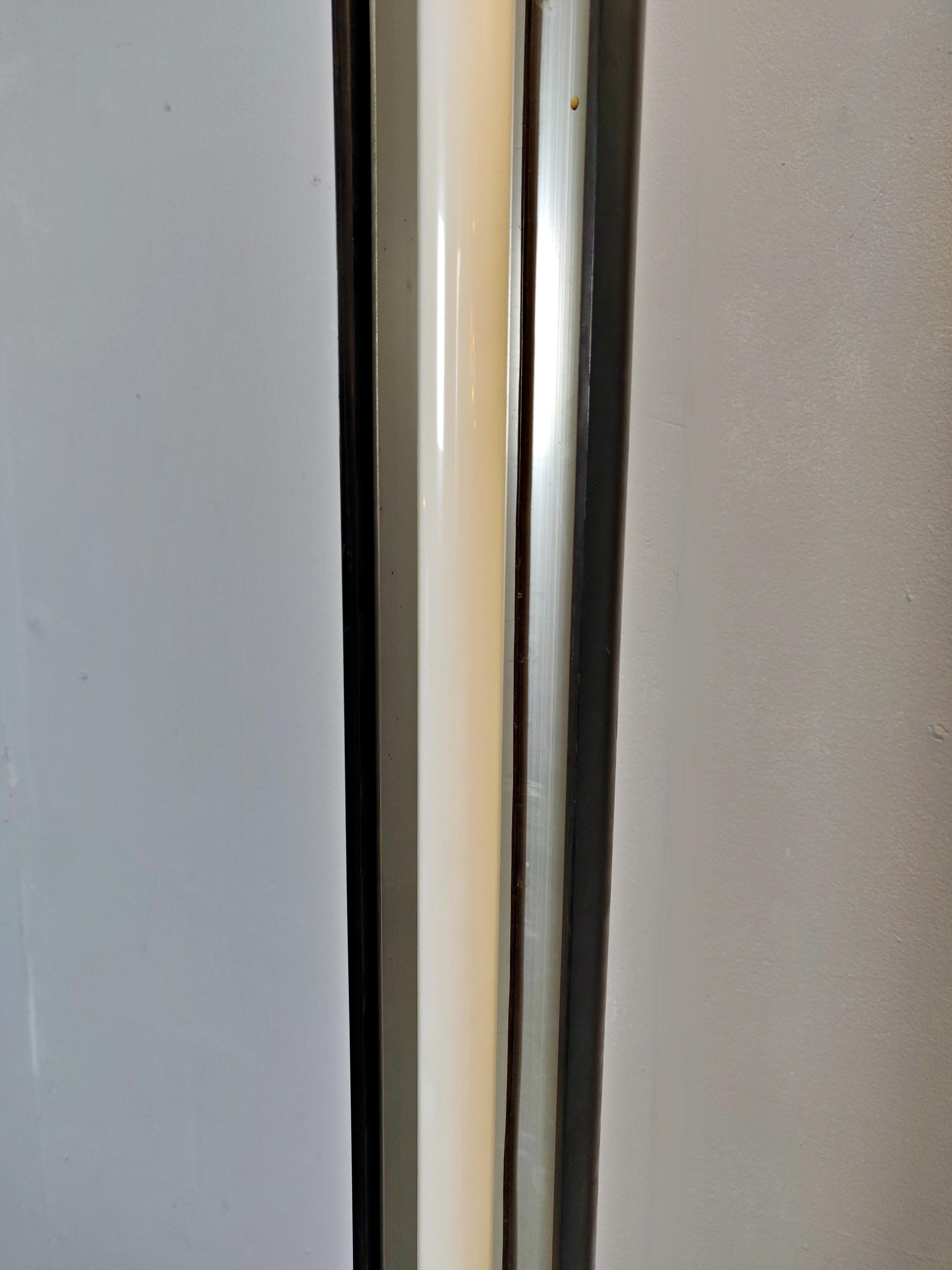 Travertine and Plexiglass Italian Floor Lamp, 1970s 1