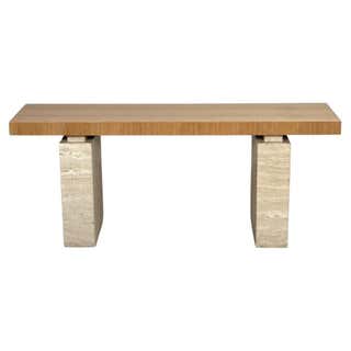 Contemporary Ribbed Console Table For Sale at 1stDibs