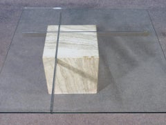 Travertine Base Coffee Table