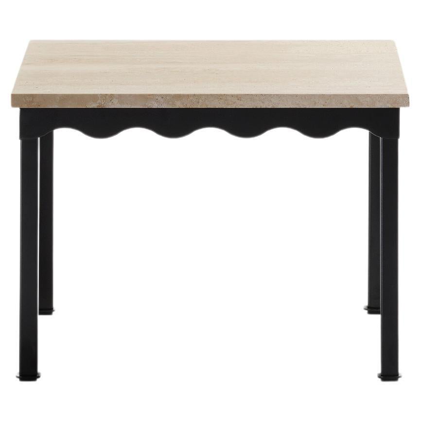 Travertine Bellini Side Table by Coco Flip For Sale