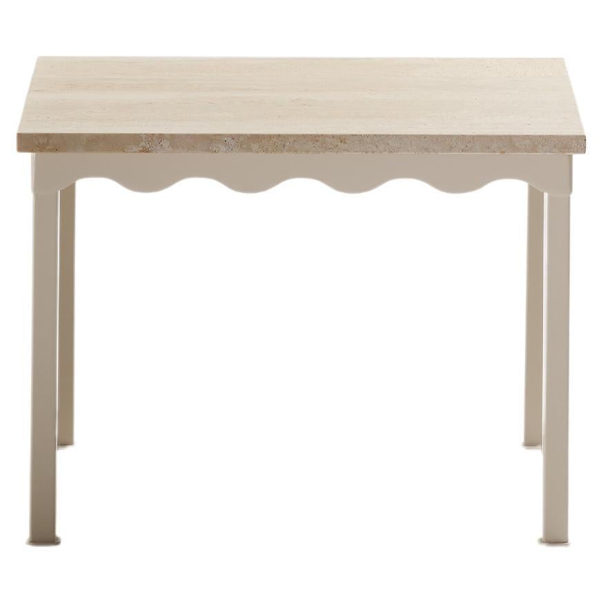 Travertine Bellini Side Table by Coco Flip For Sale