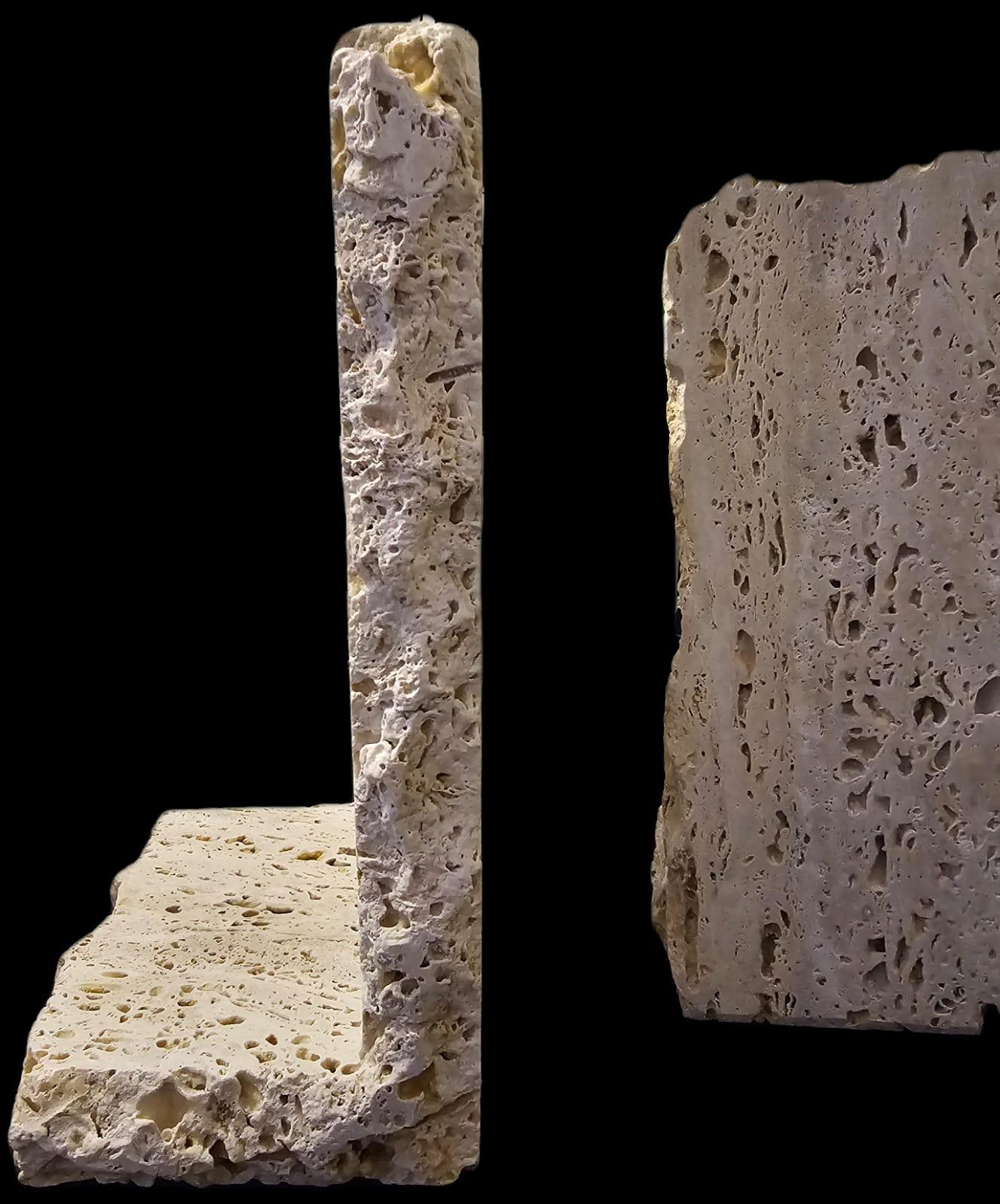 Travertine Bookends 4
