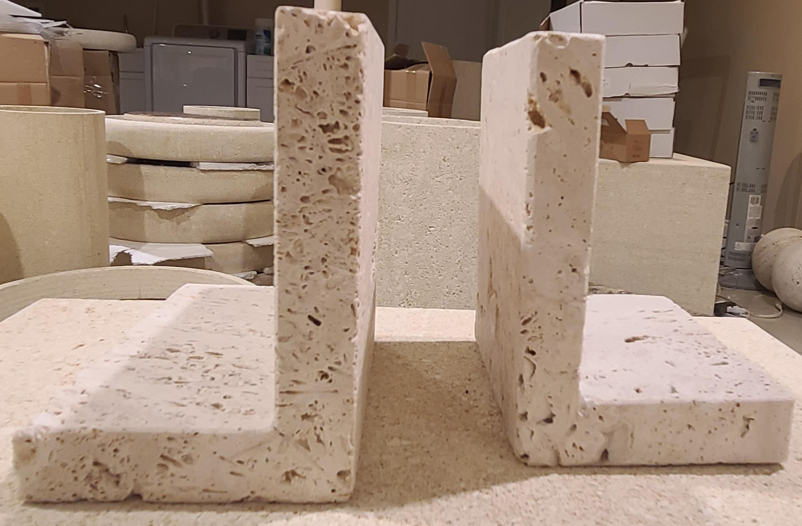 Travertine Bookends For Sale 4