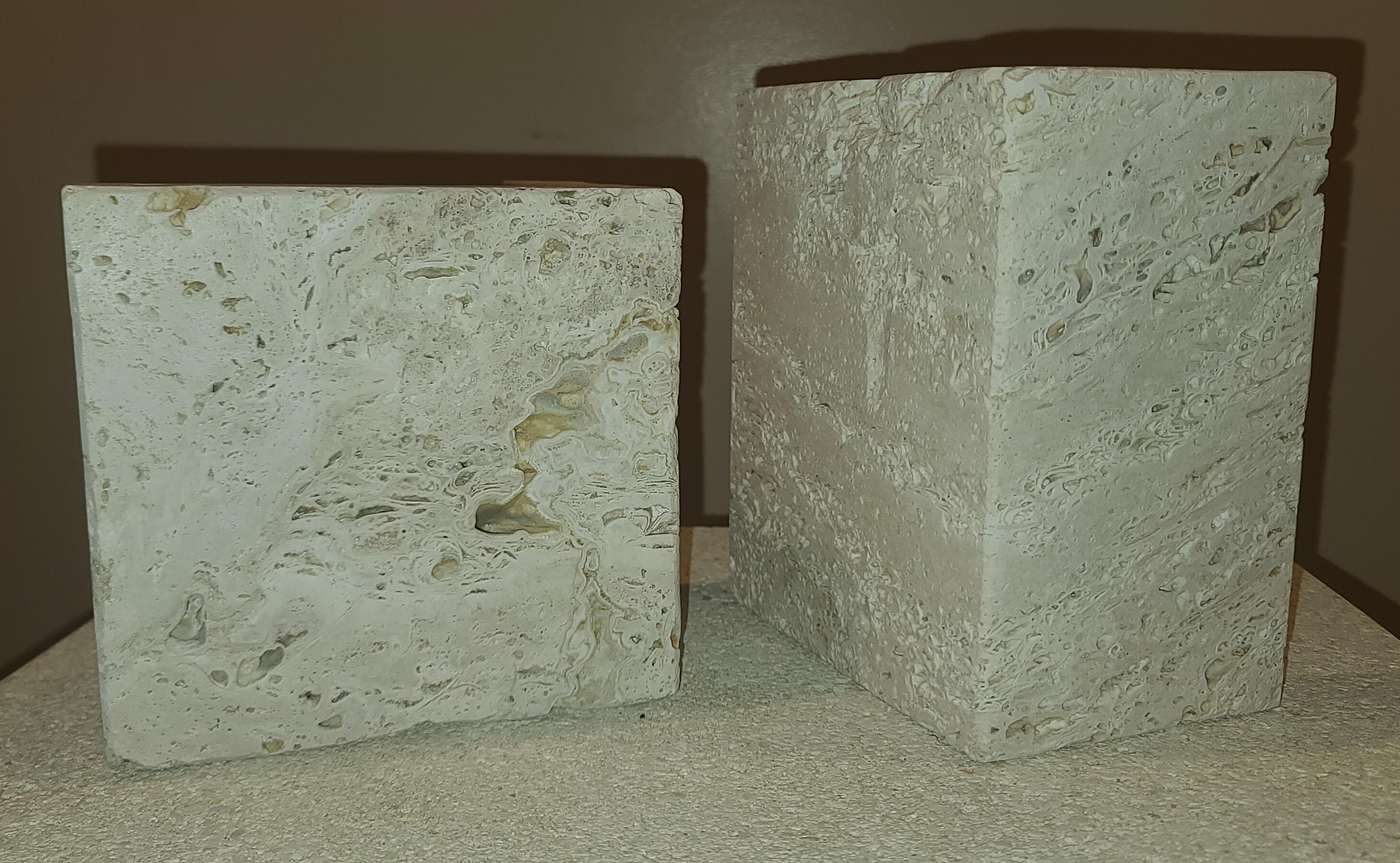 Travertine Bookends For Sale 1