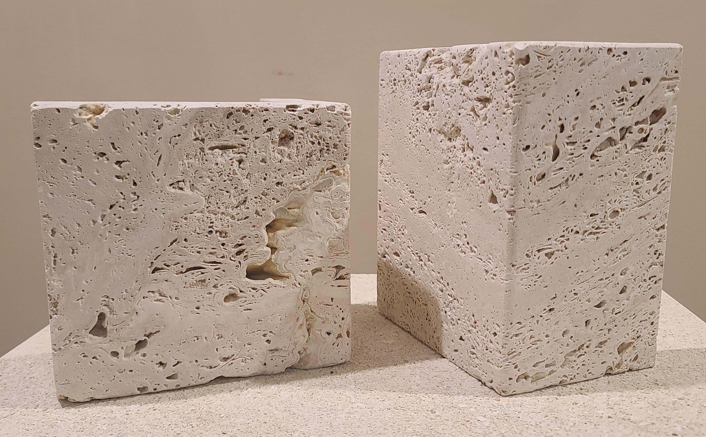 Travertine Bookends For Sale 2