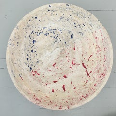 Cuenco contemporáneo único de travertino de Kueng Caputo